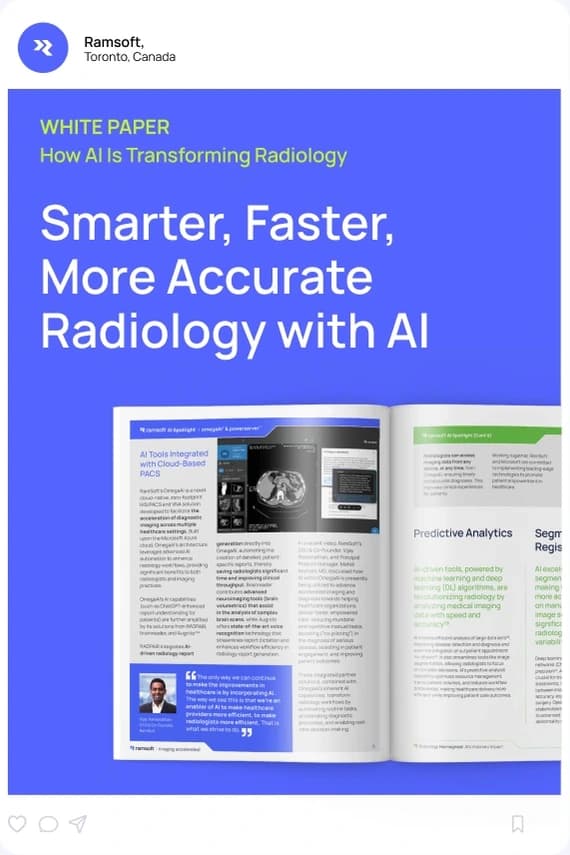 Post – white paper on AI in radiology