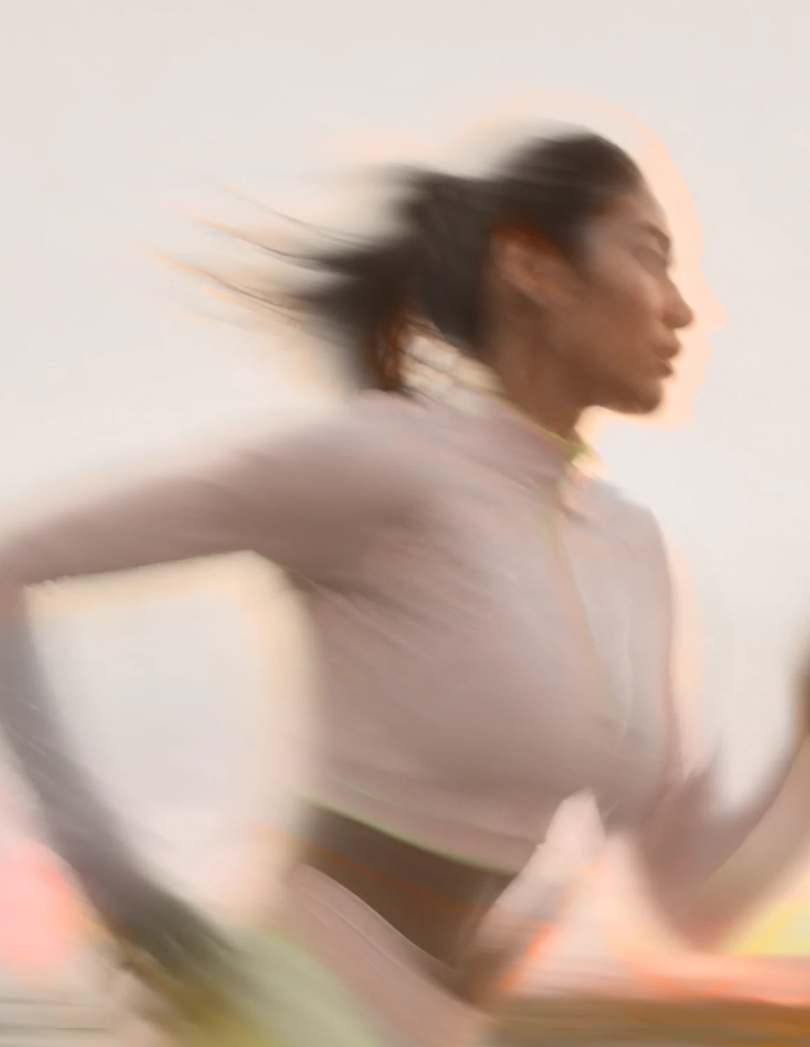 An athlete in motion